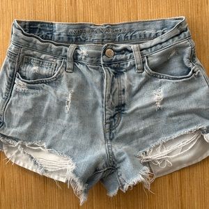American Eagle Mid Rise Denim Shorts